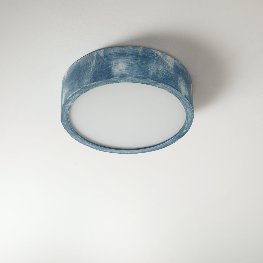 Brilagi - Таванно осветително тяло PINO 1xE27/15W/230V бор/син диам. 27,5 cm