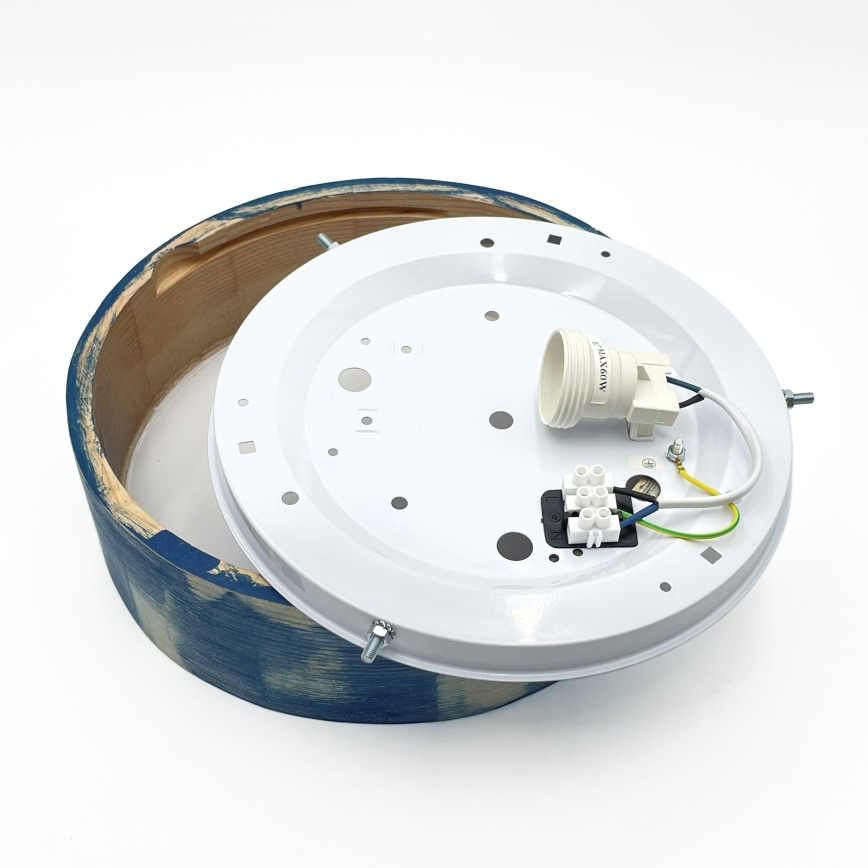 Brilagi - Таванно осветително тяло PINO 1xE27/15W/230V бор/син диам. 27,5 cm