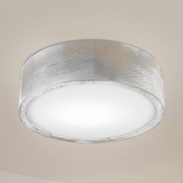 Brilagi - Таванно осветително тяло PINO 1xE27/15W/230V борово/сребристо Ø 27,5 см