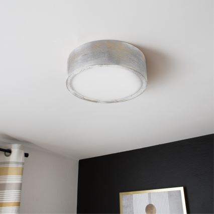 Brilagi - Таванно осветително тяло PINO 1xE27/15W/230V борово/сребристо Ø 27,5 см