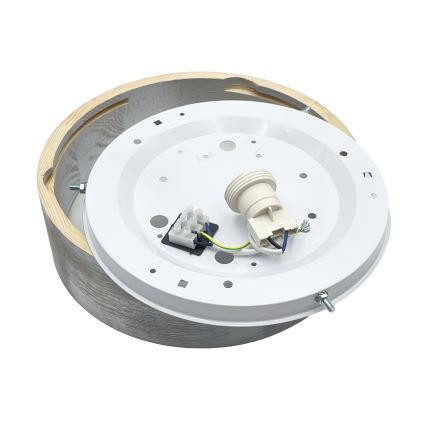 Brilagi - Таванно осветително тяло PINO 1xE27/15W/230V борово/сребристо Ø 27,5 см