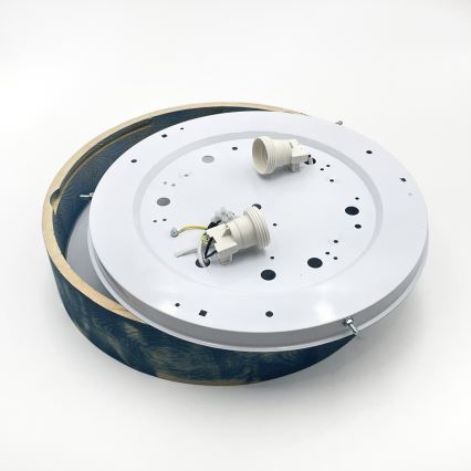 Brilagi - Таванно осветително тяло PINO 2xE27/15W/230V бор/син Ø 37,5 см