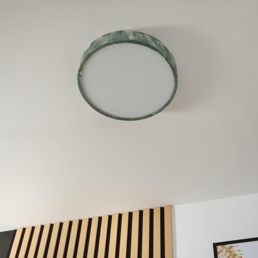 Brilagi - Таванно осветително тяло PINO 3xE27/15W/230V бор/зелен, диаметър 47,5 см