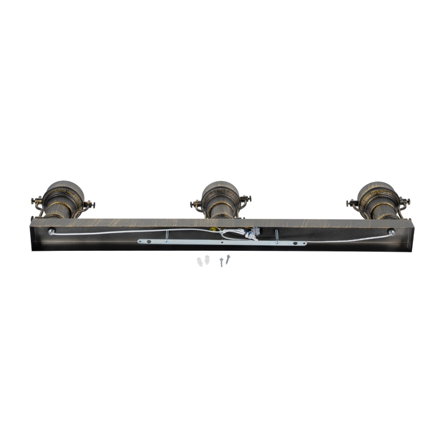 Brilagi - Таванно осветително тяло PYRONIC 3xE27/40W/230V бронзов/патина