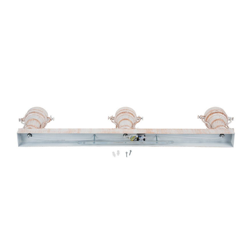 Brilagi - Таванно осветително тяло PYRONIC 3xE27/40W/230V крем/патина