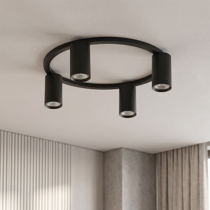 Brilagi - Таванно осветително тяло SELE 4xGU10/30W/230V черен
