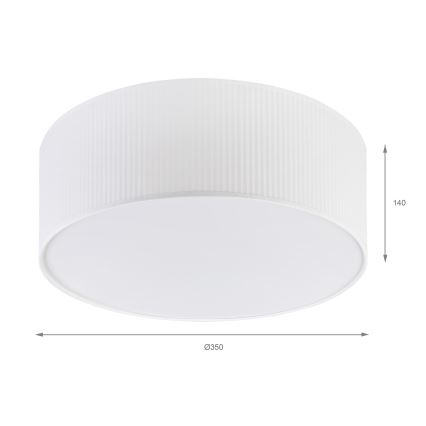 Brilagi - Таванно осветително тяло SIRIJA MODERN 2xE27/60W/230V, диаметър 35 cm, бяло