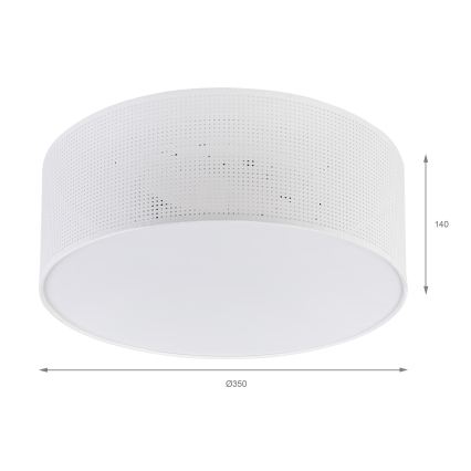 Brilagi - Таванно осветително тяло SIRIJA MODERN 2xE27/60W/230V Ø 35 см, бяло