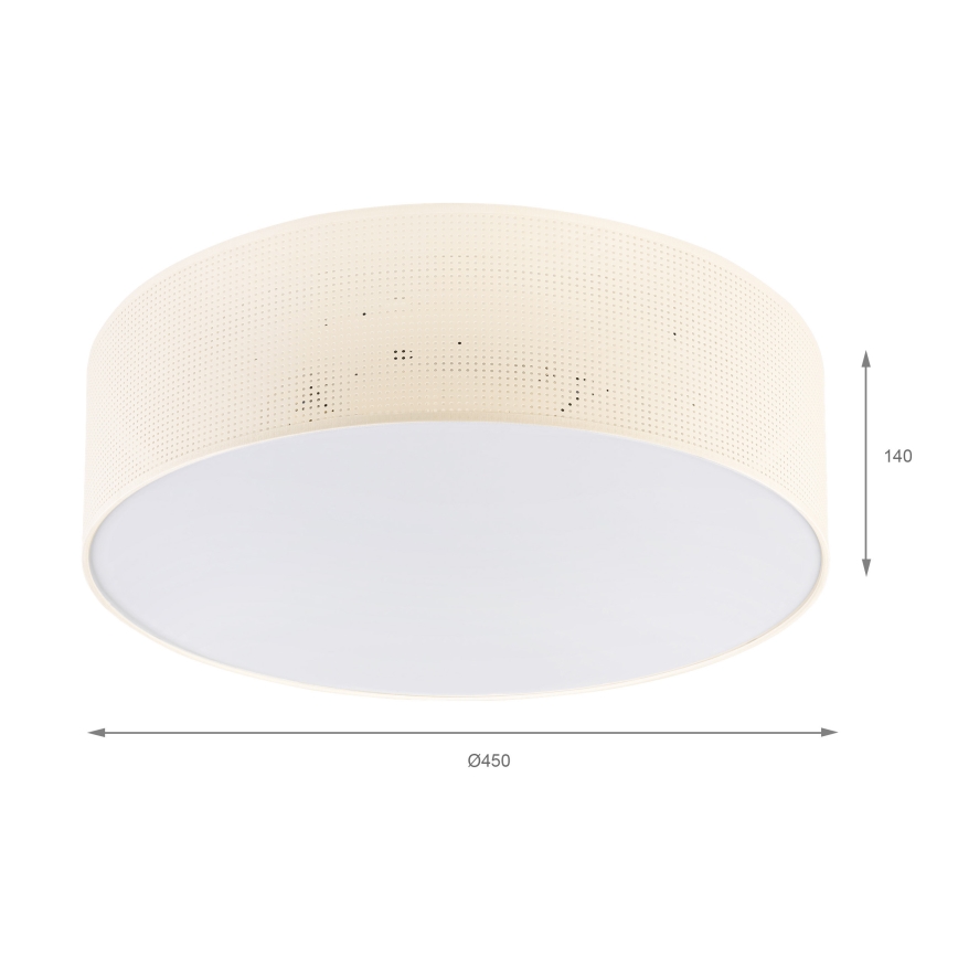 BRILAGI - Таванно осветително тяло SIRIJA MODERN 4xE27/60W/230V Ø 45 см кремаво