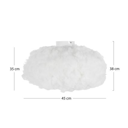 Brilagi - Таванно осветително тяло SOLEAIR 1xE27/40W/230V Ø 45 см бяло