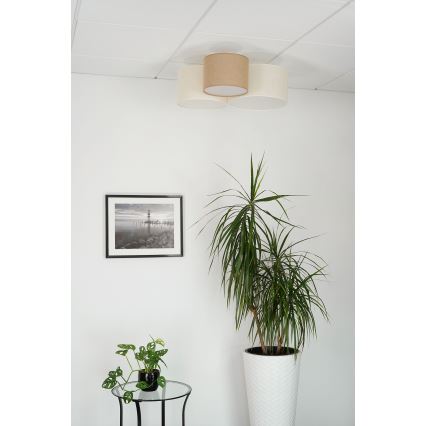 Brilagi - Tаванно осветително тяло SPIDER 3xE27/15W/230V 60x70 cm бежово/кремаво
