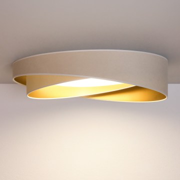 BRILAGI - Таванно осветително тяло VELVET TWIST LED/24W/230V 4000K Ø 55 см бял/златист