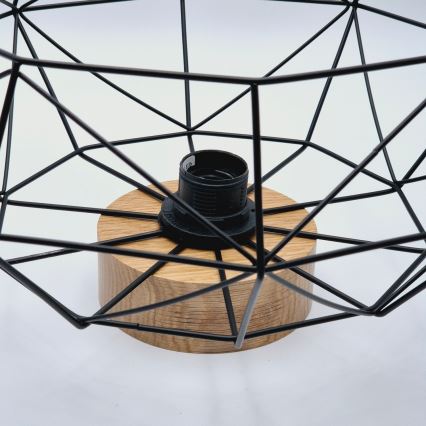 Brilagi - Плафон WOODY BASKET 1xE27/60W/230V Ø 40 см, дъб/орех