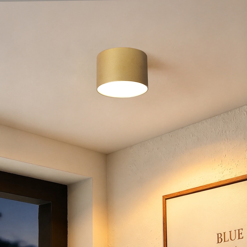 BRILAGI - Таванно осветително тяло за баня FORIS LED/9W/230V Ø 9 см, златно, IP44, CRI 90