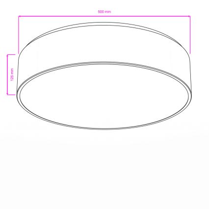 Brilagi - Таванно осветително тяло за баня POOL 4xE27/15W/230V Ø 50 см IP54 черно