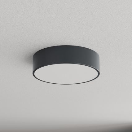 Brilagi - Плафон за баня със сензор за движение и за сумрак CLARE 2xE27/24W/230V Ø 30 см антрацит IP54