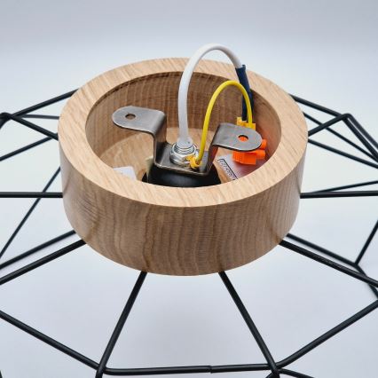 Brilagi - Плафон WOODY BASKET 1xE27/60W/230V дъб орех