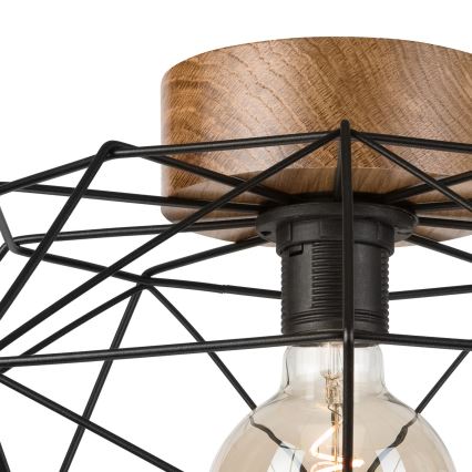 Brilagi - Плафон WOODY BASKET 1xE27/60W/230V дъб орех