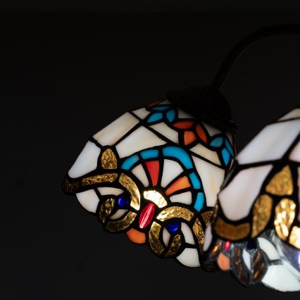 Brilagi - Тифани витражен плафонен полилей MIRABELLA, 5×E27/60W/230V, Ø 60 см