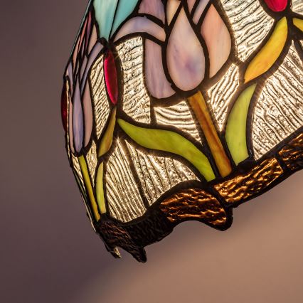 Brilagi - Тифани витражен полилей на верига LORAS 2xE27/60W/230V