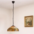 Brilagi - Тифани витражен полилей на верига LUISA 2xE27/60W/230V