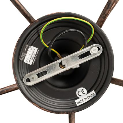 Brilagi - Тифани витражен повърхностно монтиран полилей JUNGLE 6xE27/60W/230V Ø 60 см