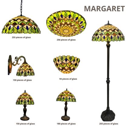 Brilagi - Тифани витражен стенен аплик MARGARET 1xE27/40W/230V