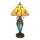 Brilagi - Тифани витражна настолна лампа FOLIA 1xE27/60W/230V + 1xE14/40W