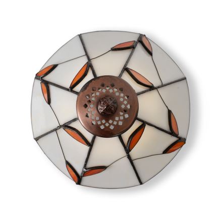 Brilagi - Тифани витражна настолна лампа FOLIA 1xE27/60W/230V