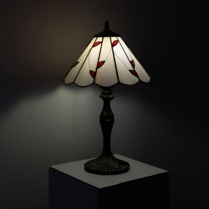 Brilagi - Тифани витражна настолна лампа FOLIA 1xE27/60W/230V