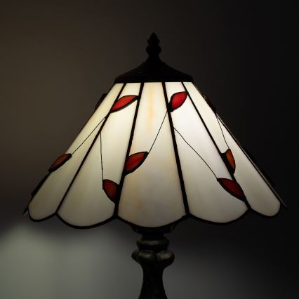 Brilagi - Тифани витражна настолна лампа FOLIA 1xE27/60W/230V