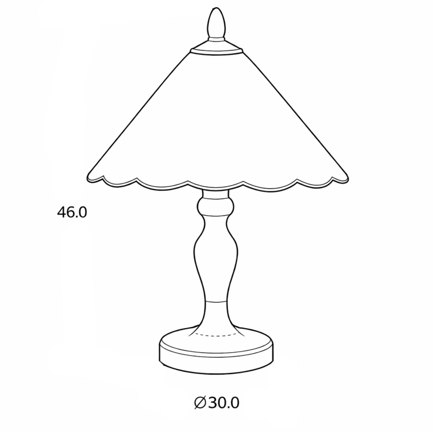 Brilagi - Тифани витражна настолна лампа FOLIA 1xE27/60W/230V