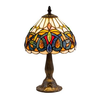 Brilagi - Тифани витражна настолна лампа LUISA 1xE14/40W/230V