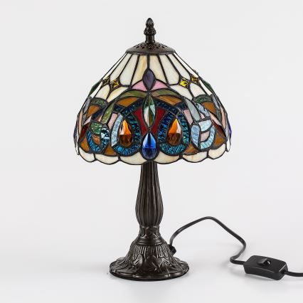 Brilagi - Тифани витражна настолна лампа LUISA 1xE14/40W/230V