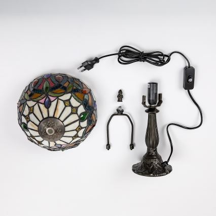 Brilagi - Тифани витражна настолна лампа LUISA 1xE14/40W/230V