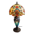 Brilagi - Тифани витражна настолна лампа MIRABELLA 1xE27/60W/230V + 1xE14/40W