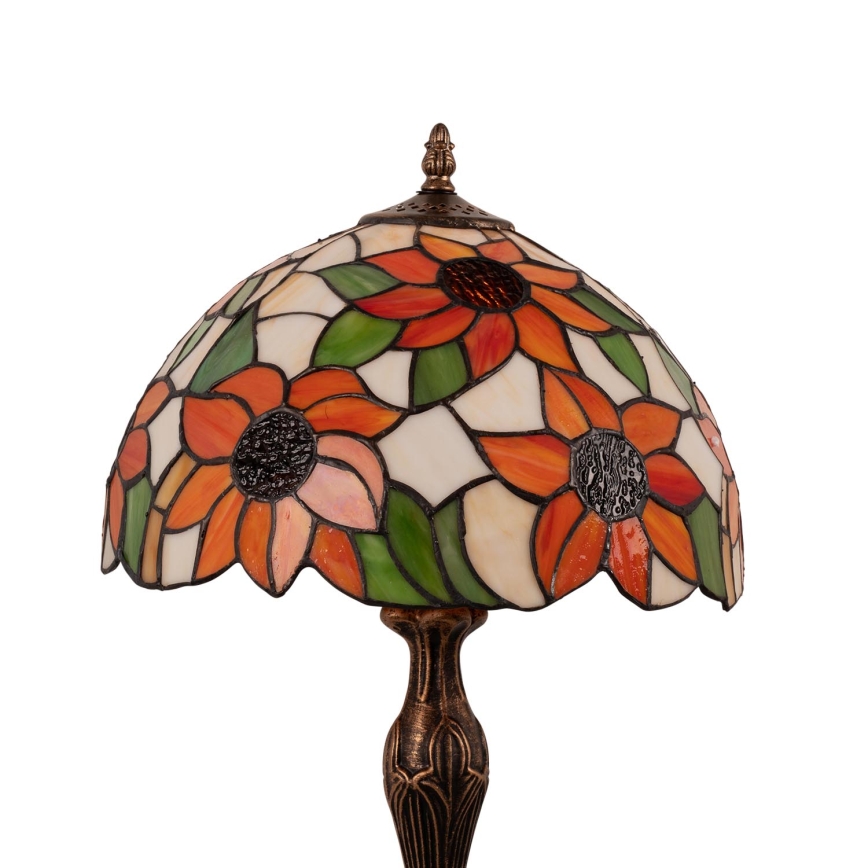 Brilagi - Тифани витражна настолна лампа SUNFLOWER 1xE27/60W/230V