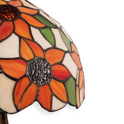 Brilagi - Тифани витражна настолна лампа SUNFLOWER 1xE27/60W/230V