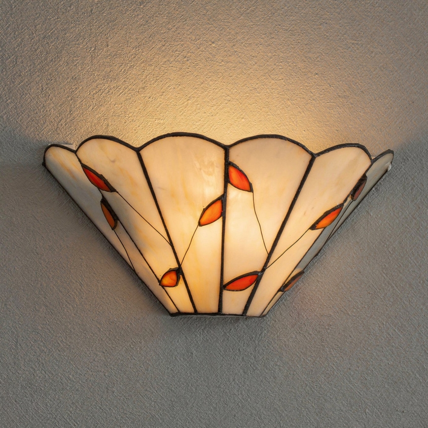 Brilagi - Тифани витражно стенно осветително тяло FOLIA 1xE14/40W/230V