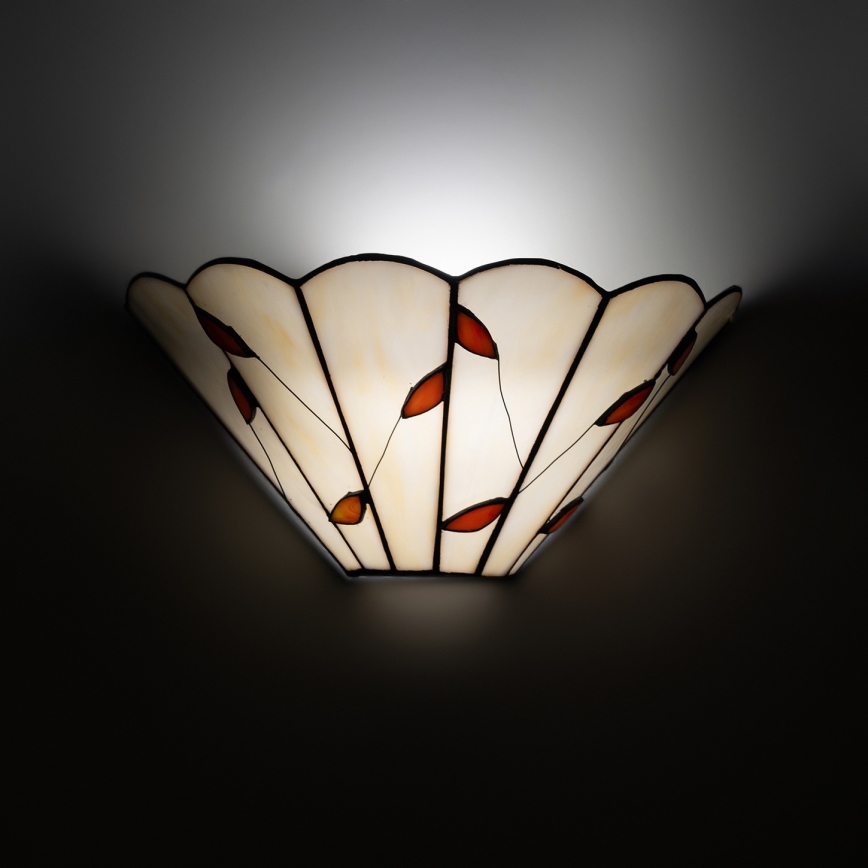 Brilagi - Тифани витражно стенно осветително тяло FOLIA 1xE14/40W/230V