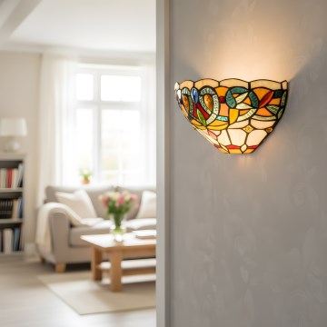 Brilagi - Тифани витражно стенно осветително тяло LUISA 1xE27/40W/230V