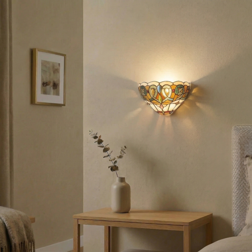 Brilagi - Тифани витражно стенно осветително тяло LUISA 1xE27/40W/230V