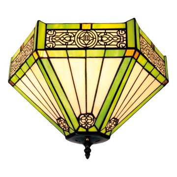 BRILAGI - Tiffany витражен плафон EMERALD 2xE27/60W/230V Ø 40 см