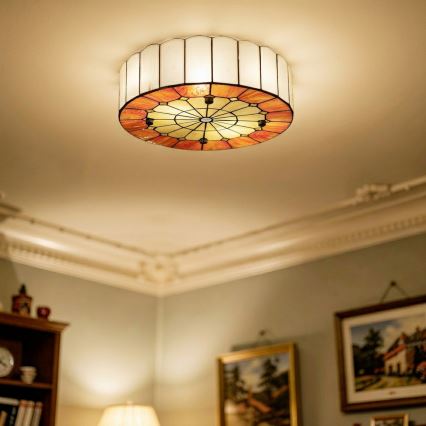 Brilagi - Tiffany витражен плафон SIENNA 3xE27/60W/230V Ø 40 см