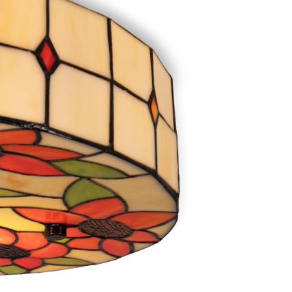 Brilagi - Tiffany витражен плафон SUNFLOWER 3xE27/60W/230V Ø 40 см