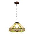 BRILAGI - Tiffany витражен полилей на верига EMERALD 1xE27/60W/230V диаметър 40 см