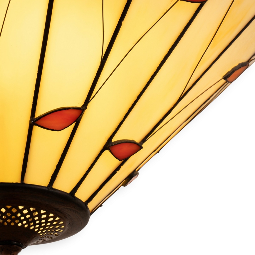 Brilagi - Tiffany витражен полилей на верига FOLIA 3xE27/60W/230V Ø 50 см