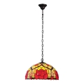 Brilagi - Tiffany витражен полилей на верига GARLAN 2xE27/60W/230V