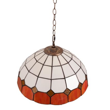 Brilagi - Tiffany витражен полилей на верига SIENNA 1xE27/60W/230V Ø 40 см