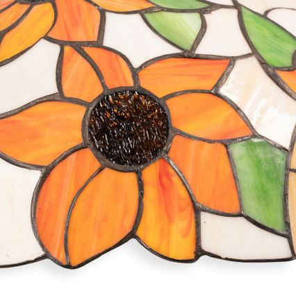 Brilagi - Tiffany витражен полилей на верига SUNFLOWER 1xE27/60W/230V Ø 40 см